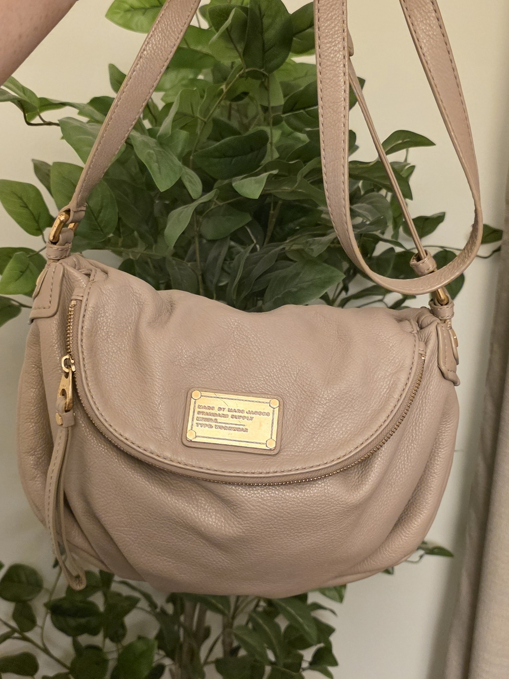 Marc by Marc Jacobs Classic Q Natasha Taupe Crossbody Bag